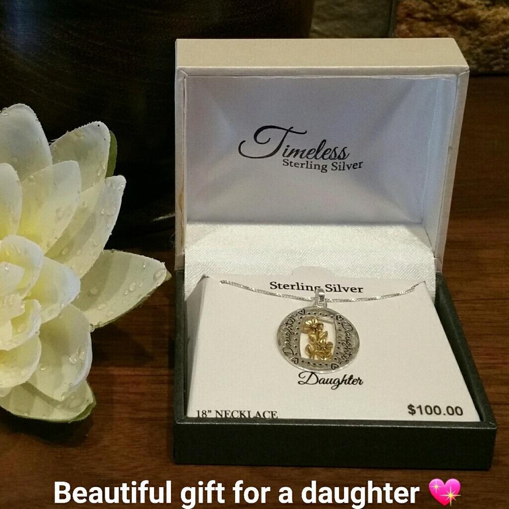 *SALE* NEW Sterling Silver 18" DAUGHTER necklace